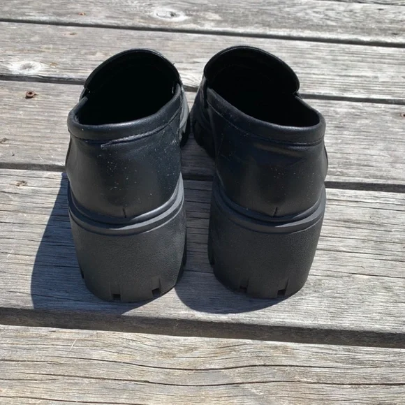 Classic Black Platform Penny Loafers - Women - Picture 7 of 9